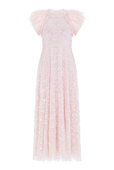 Sequin Rose Gloss Ankle Gown